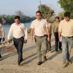 अपर मेला अधिकारी ने कुंभ मेला की तैयारियों के तहत निर्माणाधीन घाटों का किया निरीक्षण